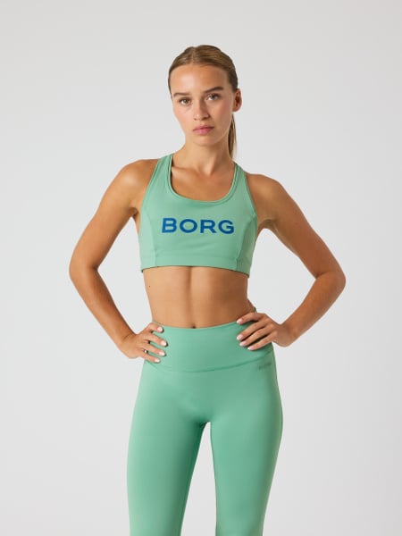 Björn Borg Borg Mid Support Sports Bra Grøn, M