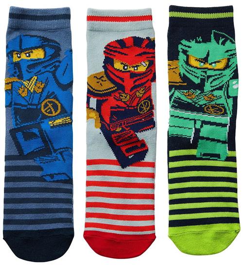 LEGOÂ® Wear Ninjago Strømper - 3-pak - Blå/Grøn