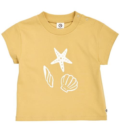 Müsli T-shirt - Sea Printed - Hemp m. Hvid