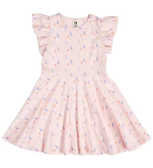 Müsli Kjole - Rib - Picnic Frill Swing - Primrose/Shell Blue/Tof