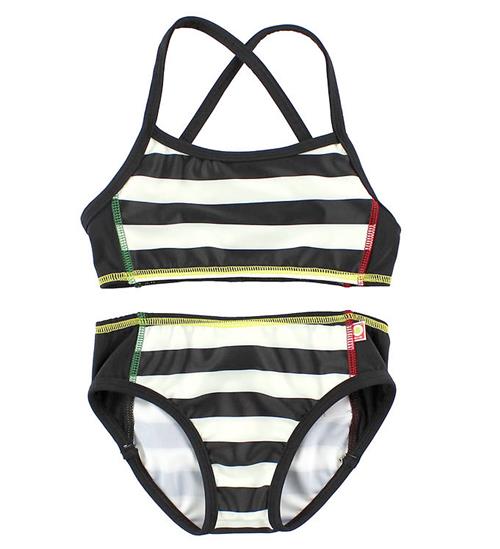 Katvig Classics Bikini - Sort/Hvidstribet