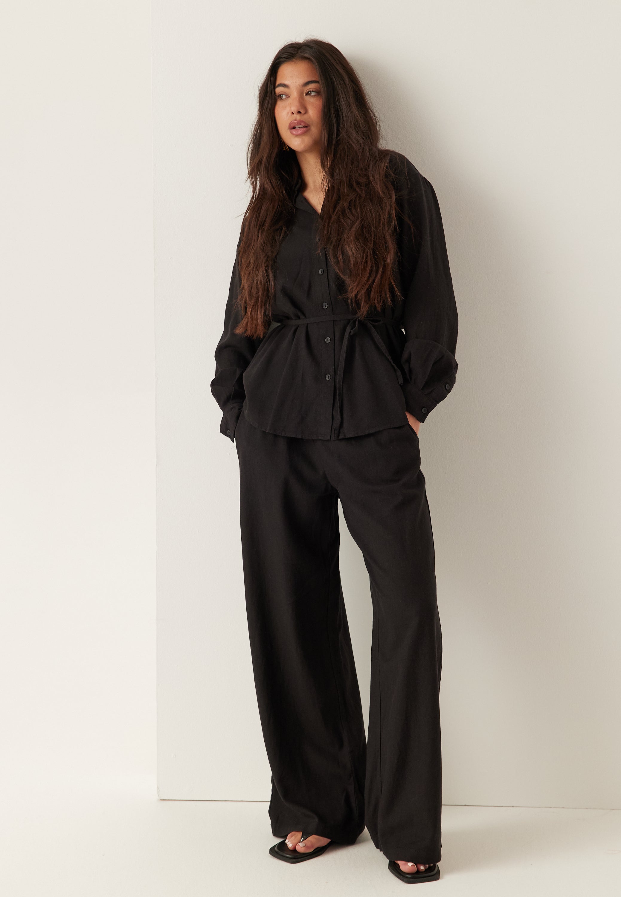 BUBBLEROOM Linen Trousers