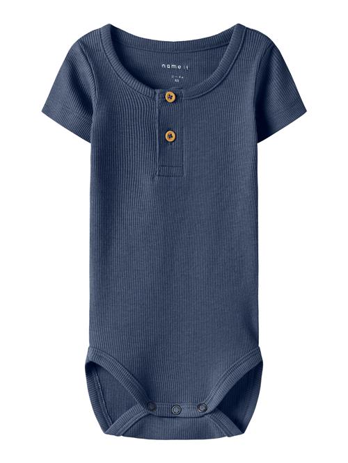 NAME IT Kortærmet Body Kab Vintage Indigo Melange