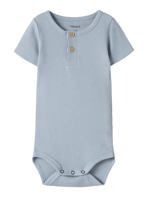 NAME IT Kortærmet Body Kab Blue Fog