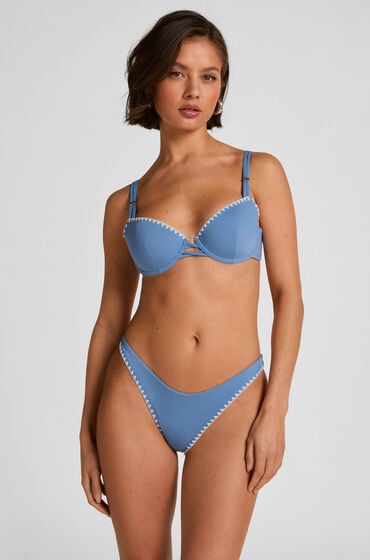 Hunkemöller Bikinitrusse Joburg med høj benudskæring Blå