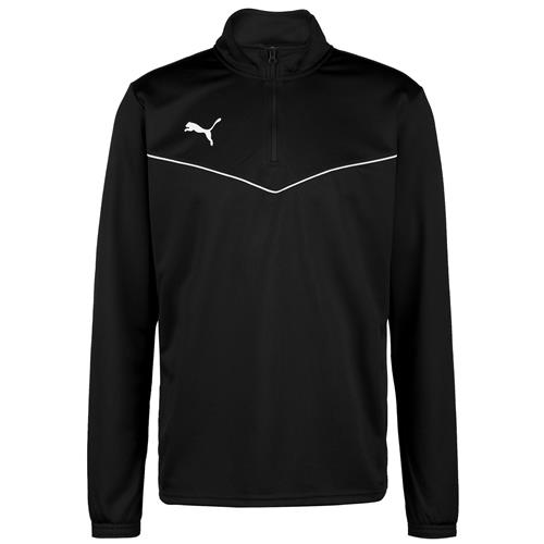 PUMA Sportsweatshirt 'TeamRise'  sort / hvid