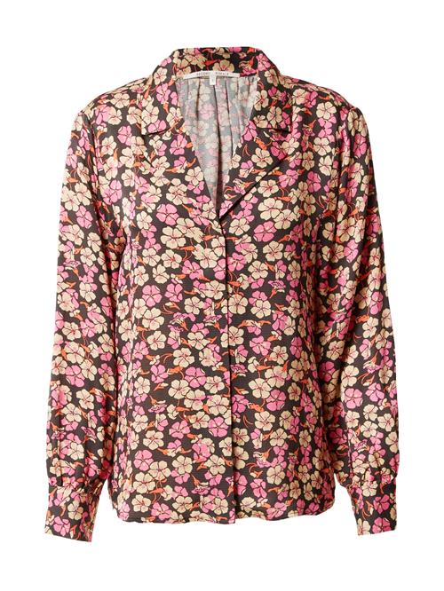 SECOND FEMALE Bluse 'Victory'  orange / pink / sort / hvid