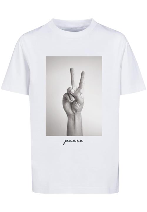 Mister Tee Shirts 'Peace'  grå / sort / hvid