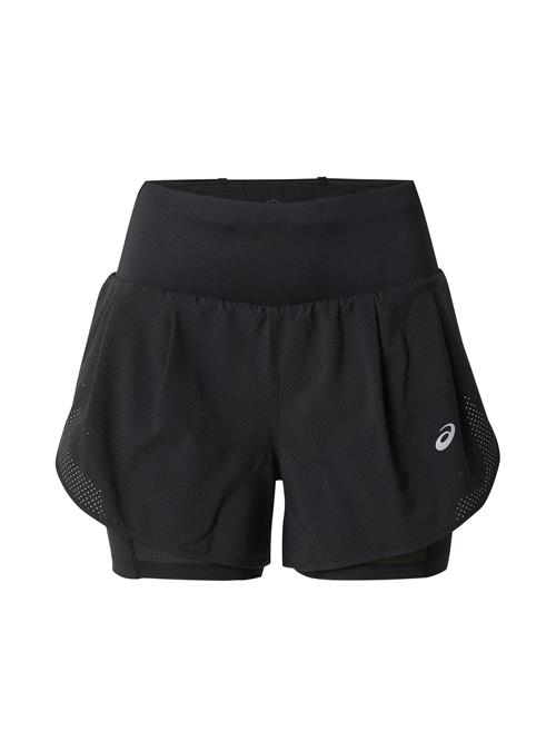 ASICS Sportsbukser 'ROAD'  sølvgrå / sort