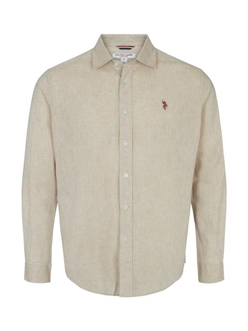 U.S. POLO ASSN. Skjorte 'UMBOLT'  sand