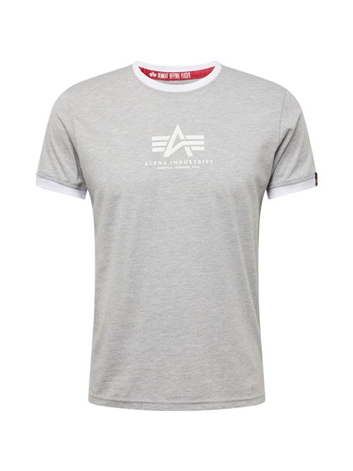 ALPHA INDUSTRIES Bluser & t-shirts  beige / grå / hvid