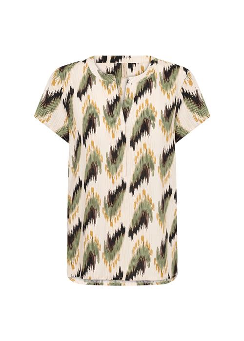Soyaconcept Bluse 'ROSILDA 1'  sand / curry / grøn / sort