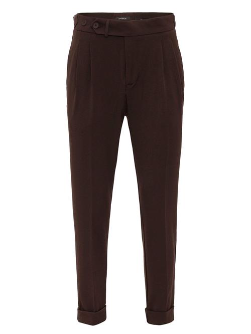 Antioch Bukser med lægfolder  brun