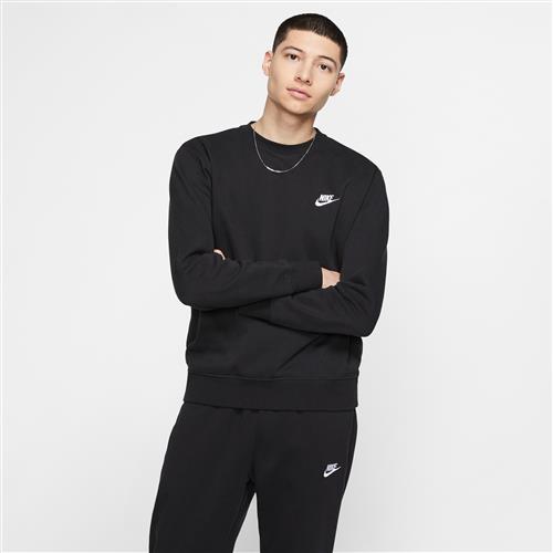 Nike Club Fleece-crewtrøje til mænd - sort