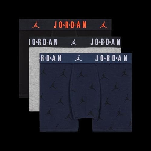 Jordan Flight Essentials-boksershorts i bomuld til større børn (3 stk.) - blå