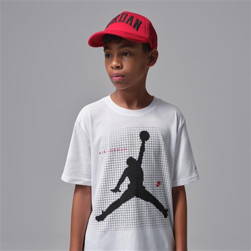 Jordan Jumpman Grid Blur-T-shirt til større børn - hvid
