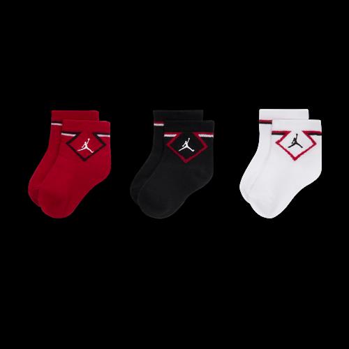 Jordan ankelstrømper til baby/småbørn (3 par) - rød