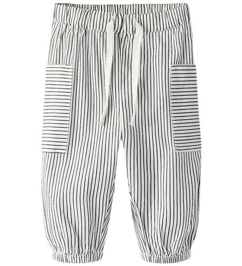 Name It Bukser - NbmFar - Cloud Dancer/Navy Blazer