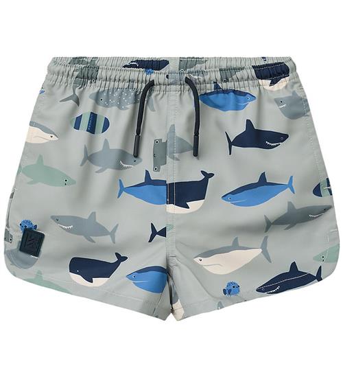 Liewood Badeshorts - UV40+ - Aiden - Shark/Dove Blue