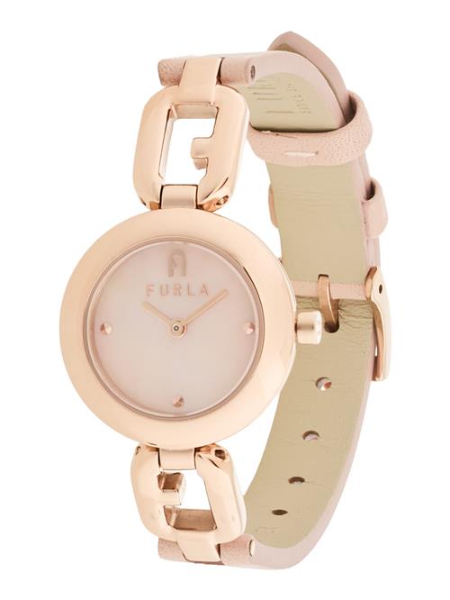 FURLA Analogt ur 'ARCO CHAIN'  rosa guld / pudder