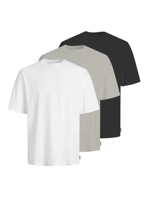 JJ Rebel Bluser & t-shirts 'JREB'  mørkebeige / sort / hvid