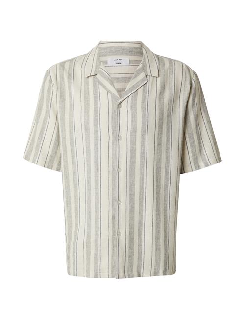 DAN FOX APPAREL Skjorte 'Martin'  mørkegrå / offwhite