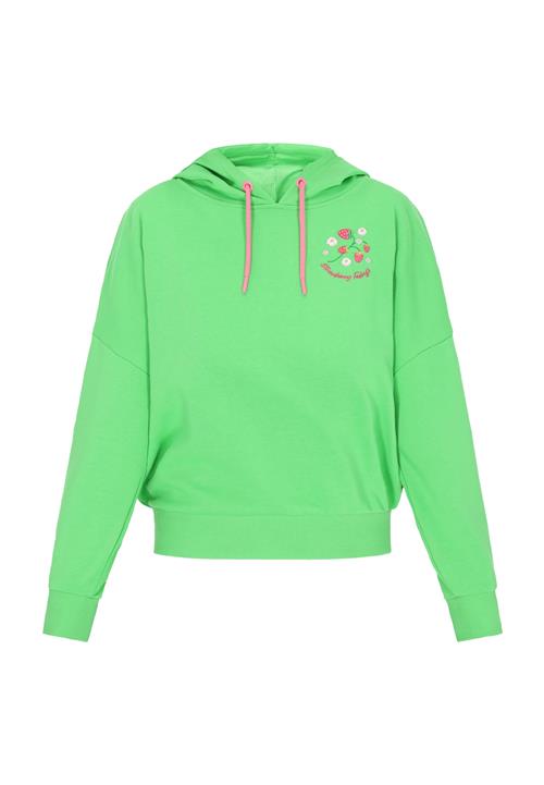 MYMO Sweatshirt 'Back to School'  grøn / lime / pink / hvid