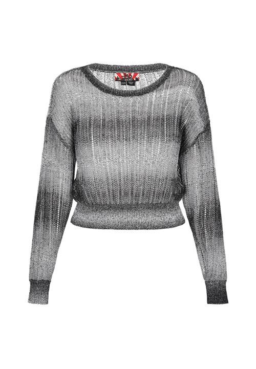 myMo ROCKS Pullover  sort / hvid