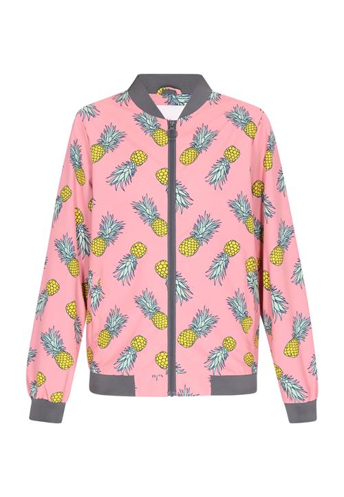 MYMO Overgangsjakke  gul / grå / mint / lys pink