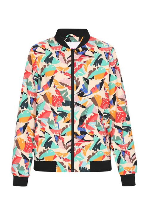 MYMO Overgangsjakke  turkis / rød / sort / offwhite