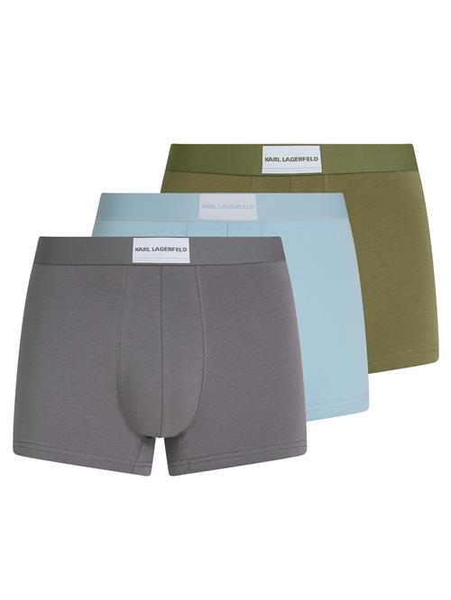 Karl Lagerfeld Boksershorts  lyseblå / mørkegrå / oliven