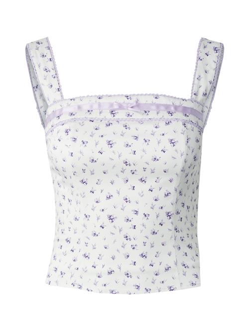 millane Overdel  lilla / hvid