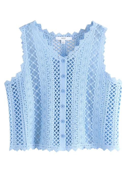 Next Strikvest  lyseblå