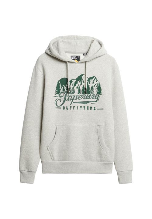 Superdry & Co Sweatshirt 'Outfitters'  grå-meleret / mørkegrøn