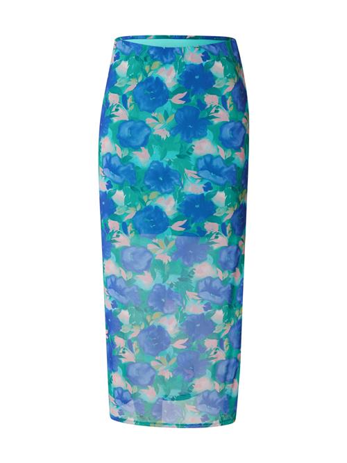 OBJECT Nederdel  blå / turkis / grøn / laks