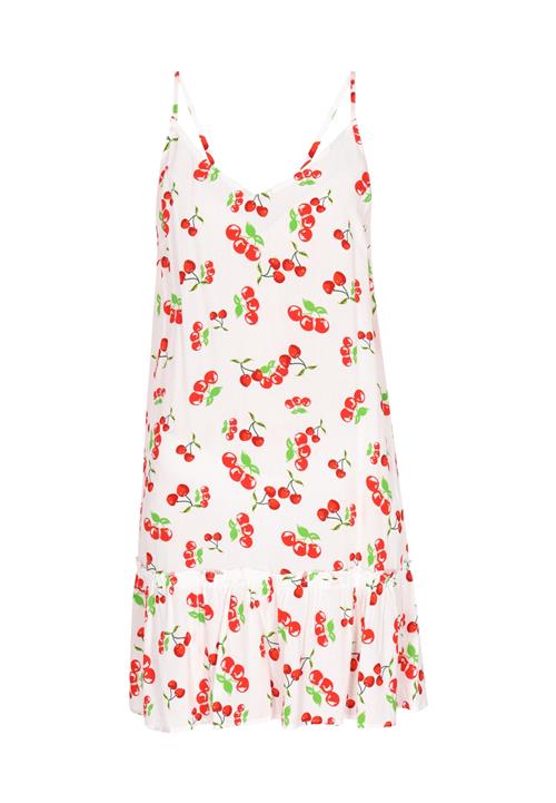 MYMO Sommerkjole 'Spring Summer'  grøn / rød / hvid