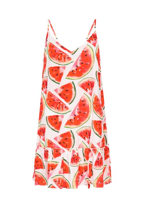 MYMO Sommerkjole 'Spring Summer'  mørkegrøn / rød / sort / hvid