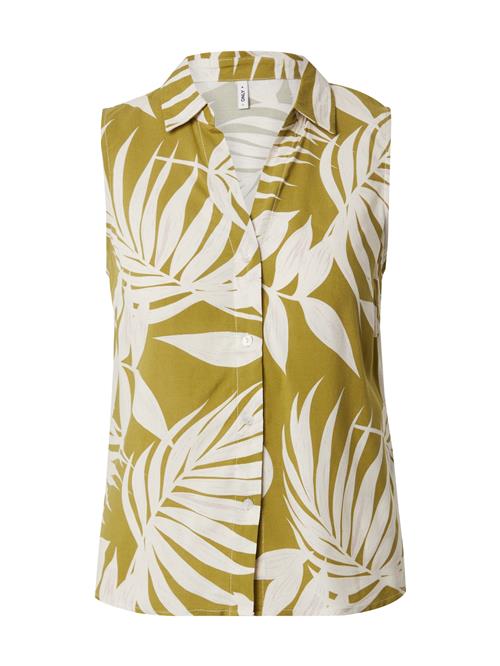 ONLY Bluse 'ONLNOVA'  oliven / hvid
