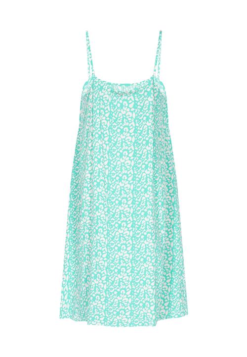 MYMO Sommerkjole 'Spring Summer'  turkis / hvid