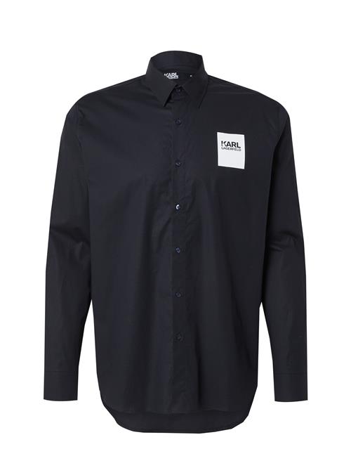 Karl Lagerfeld Skjorte  mørkeblå / offwhite