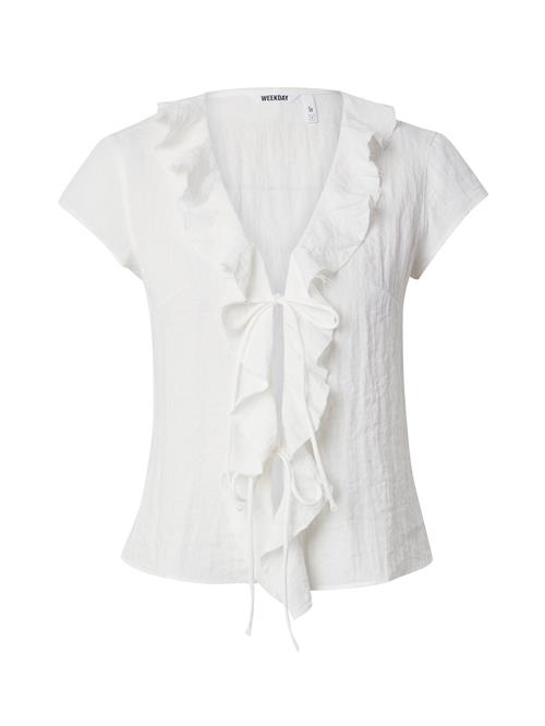 WEEKDAY Bluse 'Liv'  hvid