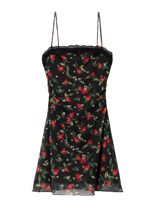 Bershka Jumpsuit  grøn / rød / sort / hvid