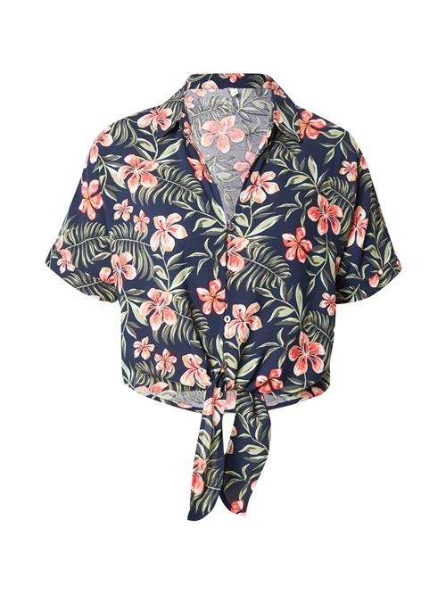 ONLY Bluse 'ONLNOVA'  navy / oliven / abrikos / knaldrød