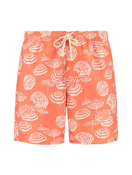 Shiwi Badeshorts 'Mike'  orange / hvid