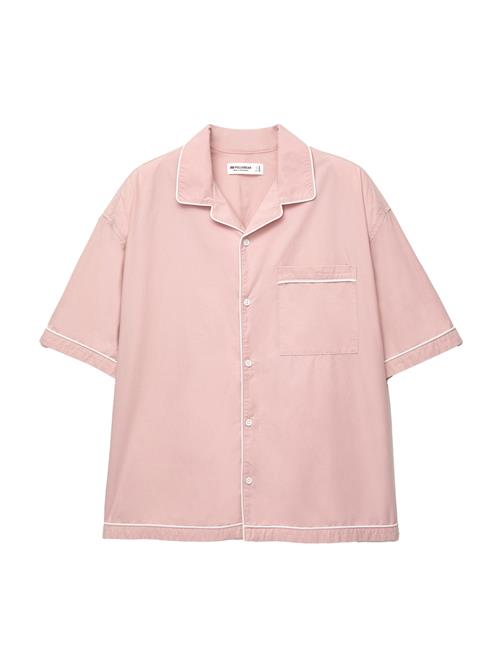 Pull&Bear Skjorte  lyserød / hvid