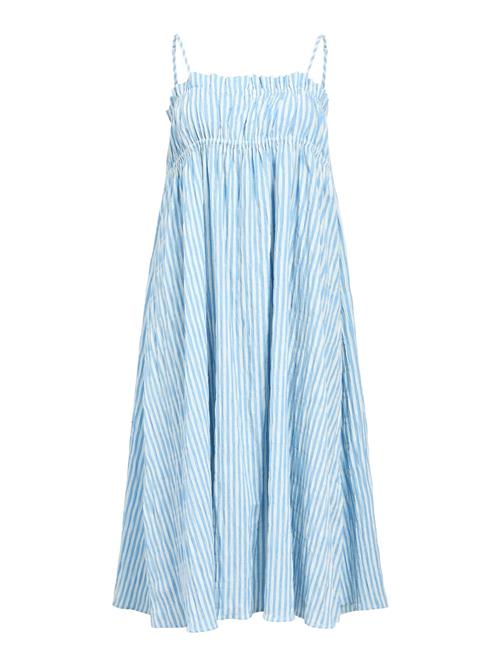 OBJECT Sommerkjole  royalblå / hvid