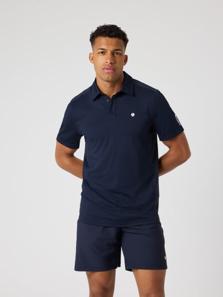 Björn Borg Ace Mesh Panel Polo Shirt Marineblå, M