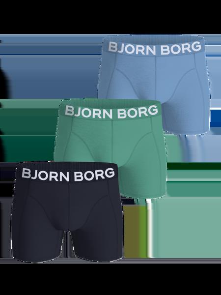 Björn Borg Organic Cotton Stretch Boxers 3-pack Blå, L