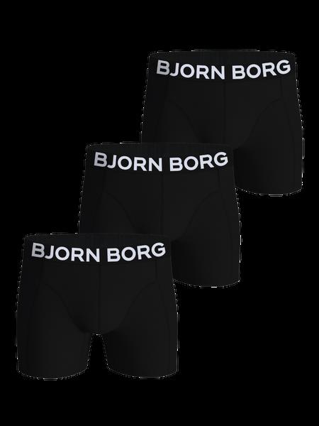 Björn Borg Organic Cotton Stretch Boxers 3-pack Sort, L