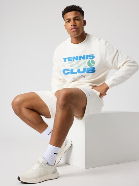 Björn Borg Borg Classic Print Sweatshirt Hvid, S